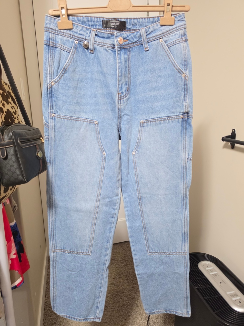 Monkey RIDE Jeans Original VINTAGE Light Wash Carpenter Jeans Size 1